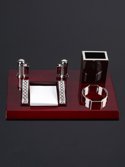 Набор настольный 4в1 с визитницей, микс