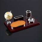 Набор настольный 5 в 1 с визитницей, красное дерево - Фото 1