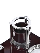 Набор настольный 5 в 1 с визитницей, красное дерево - Фото 16