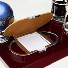 Набор настольный 5 в 1 с визитницей, красное дерево - Фото 5