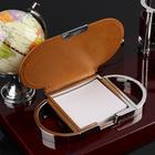 Набор настольный 5 в 1 с визитницей, красное дерево - Фото 7