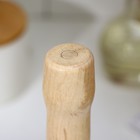 Толкушка «Картофелемялка», 24,5×4,5 см, диаметр рабочей части 3,5 см, бук - фото 4317298