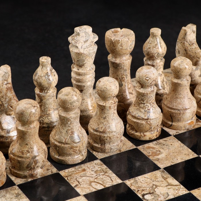 Шахматы, 30х30 см, оникс - фото 1905727426