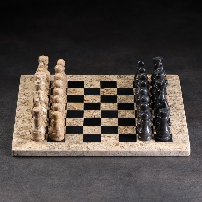 Шахматы, 30х30 см, оникс - фото 1905727427