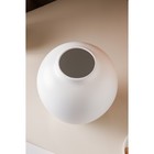 Ваза керамическая "Велеса", настольная, муар, белая, 25 см - фото 45420747