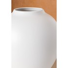 Ваза керамическая "Велеса", настольная, муар, белая, 25 см - фото 45420748