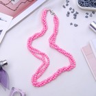 Бусы жгут «Агат розовый», 50см - Фото 1