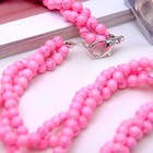 Бусы жгут «Агат розовый», 50см - Фото 2