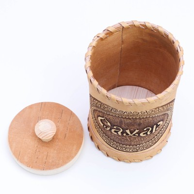 Туес «Сахар», 8×8×14 см