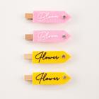 Набор декоративных прищепок Bloom, 4 шт., фетр/дерево - Фото 4