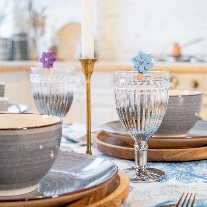 Набор декоративных прищепок «Суккулент», 4 шт., фетр/дерево - Фото 1