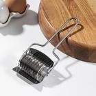 Нож для нарезания домашней лапши KONFINETTA «Профи», 5 мм, 17.5×7.5×3 см, серебристый - Фото 2