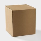 Банка для сыпучих «Дымка», 1.1 л, 12×13 см, с бамбуковой крышкой, керамика, бежевая - Фото 4