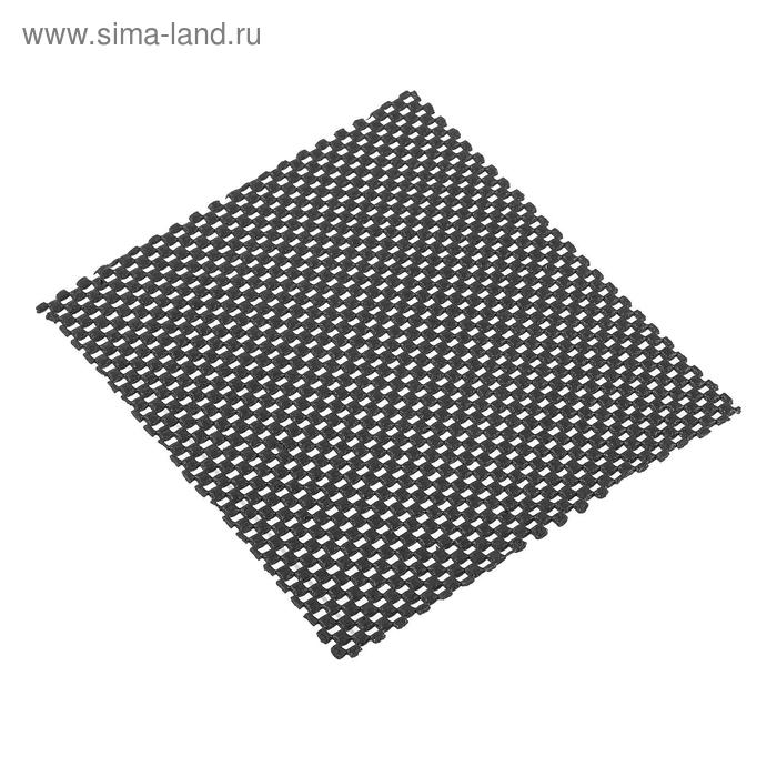 Коврик противоскольязщий 19×16 см, черный - Фото 1
