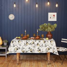Скатерть Этель «Груши» 149×180 см, 100% хлопок, саржа 190 г/м²