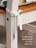 Подушка на стул «Этель. Груши», 42×42 см, белая - Фото 2