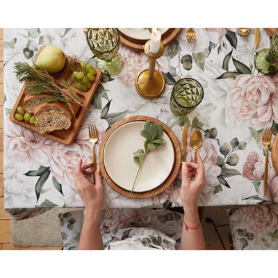 Скатерть "Этель" Пионы 149х220см, 100% хлопок, саржа 190 г/м2