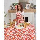 Скатерть «Этель» Red hearts 149×110 см, 100% хлопок, саржа 190 г/м² - Фото 6