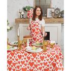 Фартук кухонный «Этель. 14 февраля» Red hearts 60×65 см, 100% хлопок, саржа 190 г/м² - Фото 2