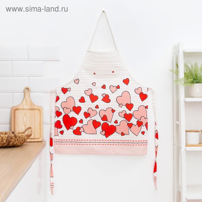 Фартук «Этель» Cat's love 60×65 см, 100% хлопок, саржа 190 г/м² - Фото 1