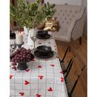 Скатерть «Этель» Love is 149×180 см, 100% хлопок, саржа 190 г/м² - Фото 3