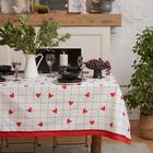 Скатерть «Этель» Love is 149×220 см, 100% хлопок, саржа 190 г/м² - Фото 1