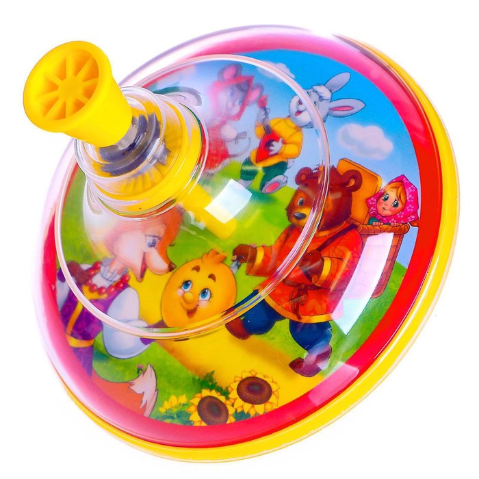 Юла прозрачная «Сказочные животные», МИКС - Фото 1