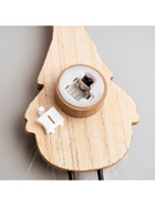 Светодиодная фигура «Дед Мороз» 7×22×5 см, дерево, от батареек LR1130×3, свечение тёплое белое - фото 119628232