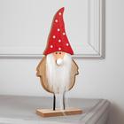 Светодиодная фигура «Дед Мороз» 9 × 25 × 6 см, дерево, батарейки CR2032 (в комплекте), свечение тёплое белое - Фото 2