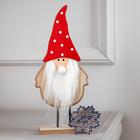 Светодиодная фигура «Дед Мороз» 9 × 25 × 6 см, дерево, батарейки CR2032 (в комплекте), свечение тёплое белое - Фото 4