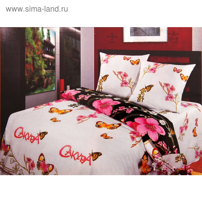 Постельное бельё 2сп Артпостель Премиум «Япония», 175х217 см, 200х220 см, 70х70 см — 2 шт - Фото 1