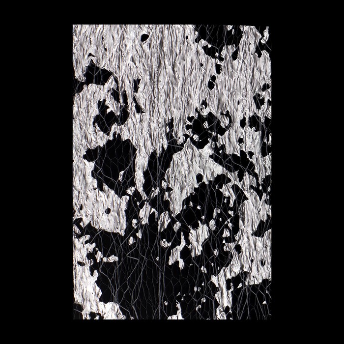 Паутинка с поталью для декора ногтей, цвет серебристый - Фото 1