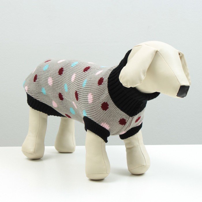 Свитер для животных, размер 16, ДС 45-60, ОШ 20-37, ОГ 37-52 см, расцветка МИКС - Фото 1