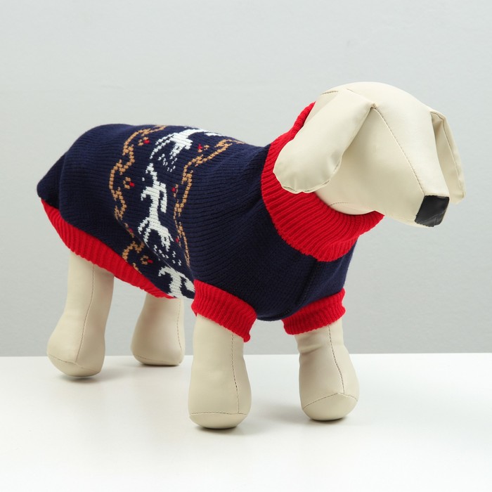Свитер для животных, размер 18, ДС 50-65, ОШ 22-37, ОГ 38-53 см, расцветка МИКС - Фото 1
