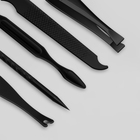 Набор маникюрный «Black», 8 предметов, в футляре, цвет чёрный - фото 9382503