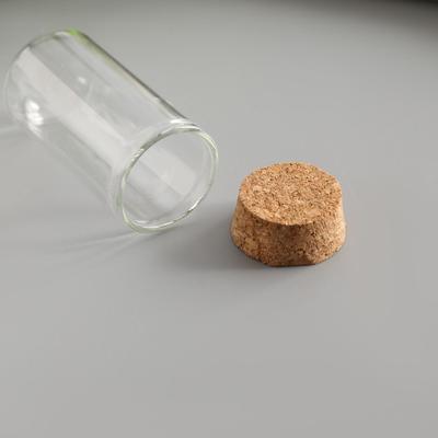 Стеклянная колба с пробкой для декора, 15 мл, 6×3×3 см