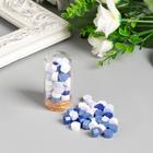 Сургуч в гранулах в баночке "Восьмигранник" палитра синего 15 гр 6х3х3 см (комплект 2 шт) - фото 24378724