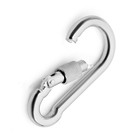 Карабин монтажный с фиксатором ТУНДРА krep, DIN5299D, 9×90 мм, оцинкованный, 1 шт. - Фото 5