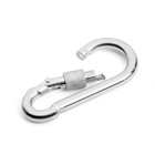 Карабин монтажный с фиксатором ТУНДРА krep, DIN5299D, 9×90 мм, оцинкованный, 1 шт. - Фото 6