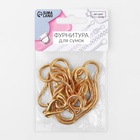 Цепочка для сумки, с карабинами, железная, 3 мм, 120 см, цвет золотой - Фото 6