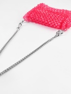 Цепочка для сумки, с карабинами, железная, 7×7 мм, 120±2 см, цвет серебряный - Фото 3