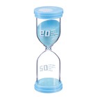 Песочные часы Happy time, на 20 минут, 4.4 х 12.6 см, голубые - фото 9143658
