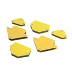 Набор магнитных угольников для сварки ТУНДРА, 30,45,60,75,90,135°, усилие 4 и 11 кг, 6 шт. - Фото 1