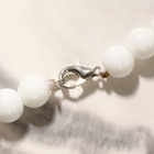 Бусы шар №8 «Агат белый», 45см - Фото 3