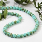 Бусы шар №8 «Бирюза старая», 45см - Фото 1