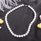 Бусы шар №10 «Агат белый», 45см - Фото 5