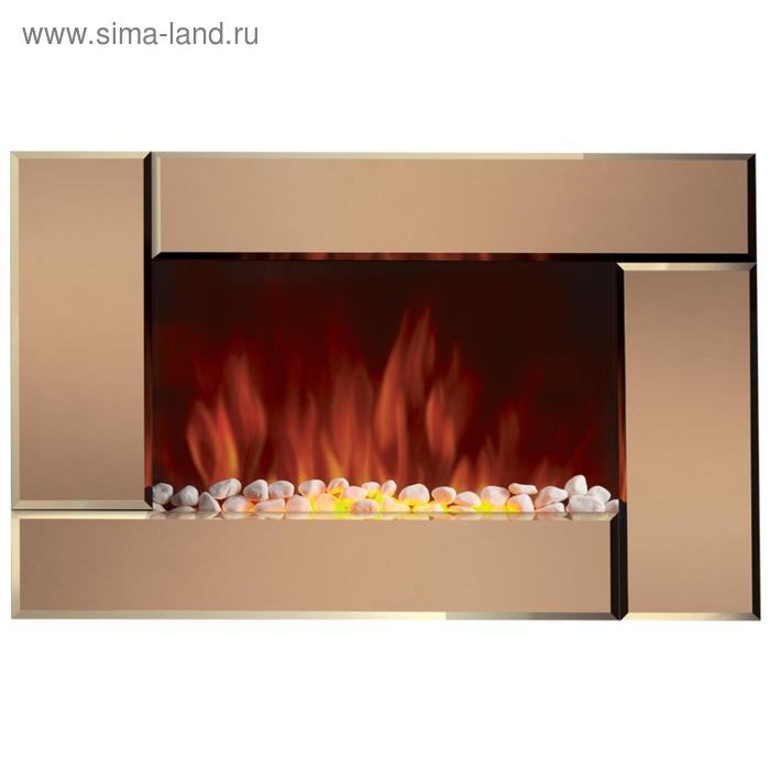 Электрокамин Electrolux EFP/W-2000S, 2000 Вт, 2 режима, пульт ДУ, цвет бронза - Фото 1