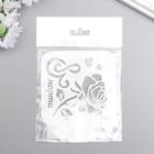 Трафарет пластик "8 марта, роза" 9x9 см - фото 24378730