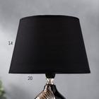 Лампа настольная 36657/1 E14 40Вт черный-серебро H31,5 см RISALUX - фото 23411340