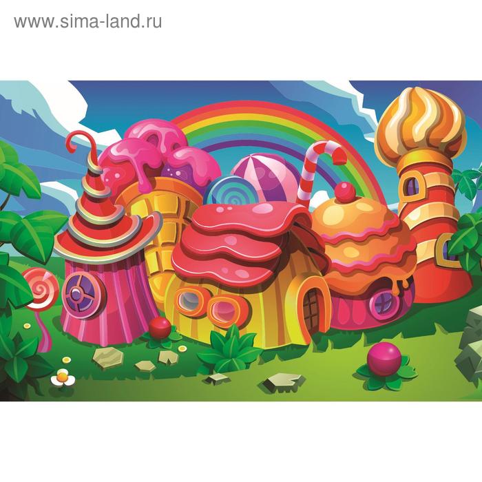 Фотобаннер, 300×200 см, с фотопечатью, люверсы шаг 1 м, «Пряничный домик», Greengo - Фото 1